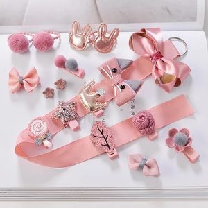 18Pcs Hair Set Hair Accessories Girl Cartoon Clips
